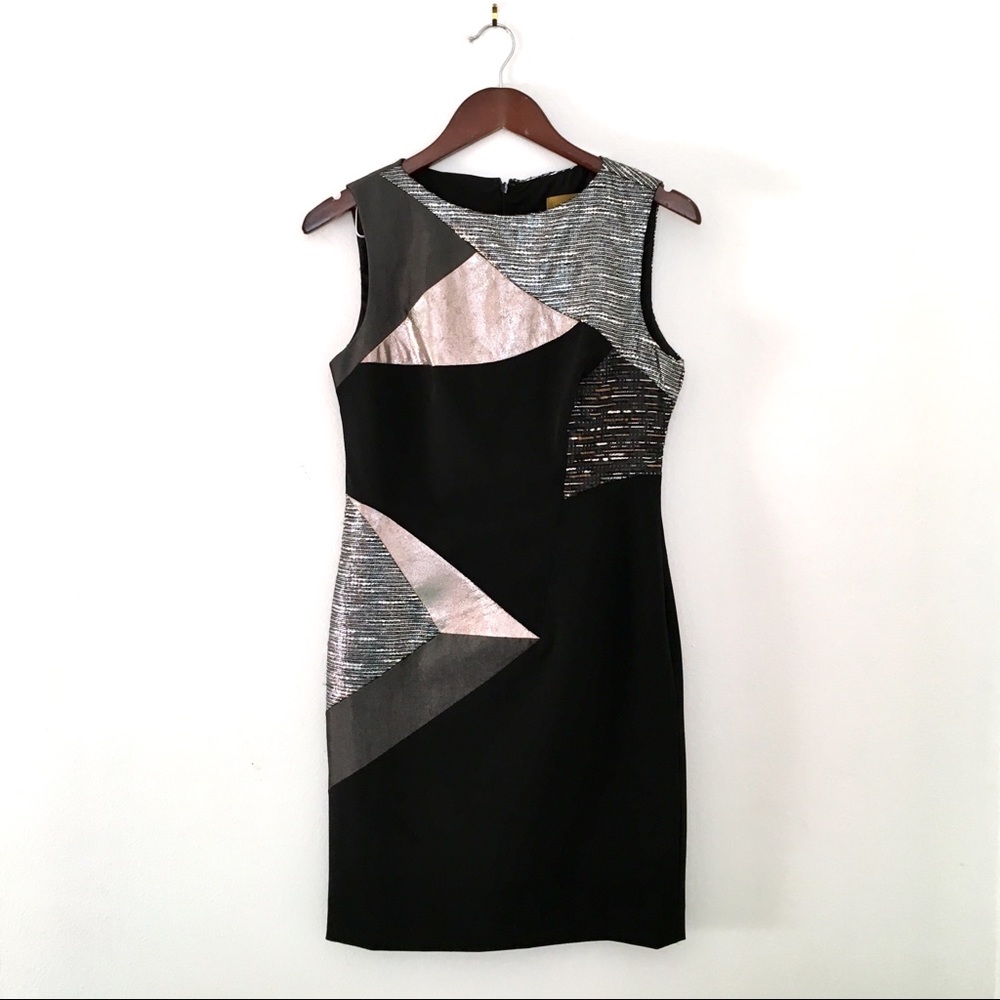 Nicole Miller Gold Label Geometric Sheath Dress